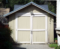 Die berühmte Garage in Palo Alto, in der 1939 das Unternehmen Hewlett-Packard begann.